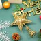 6 Inches Star Tree Topper Exquisite Shimmery Christmas Tree Topper(Gold)